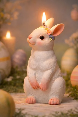 50Gm Floral Bunny Scented Soy Wax Candle